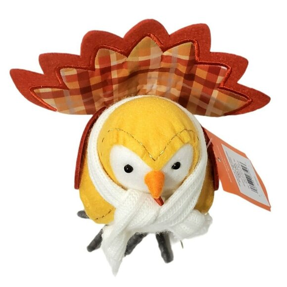 New Featherly Friends Turkey Bird COCO Thanksgiving Autumn Fall Decor 2023 Scarf - Picture 7 of 16